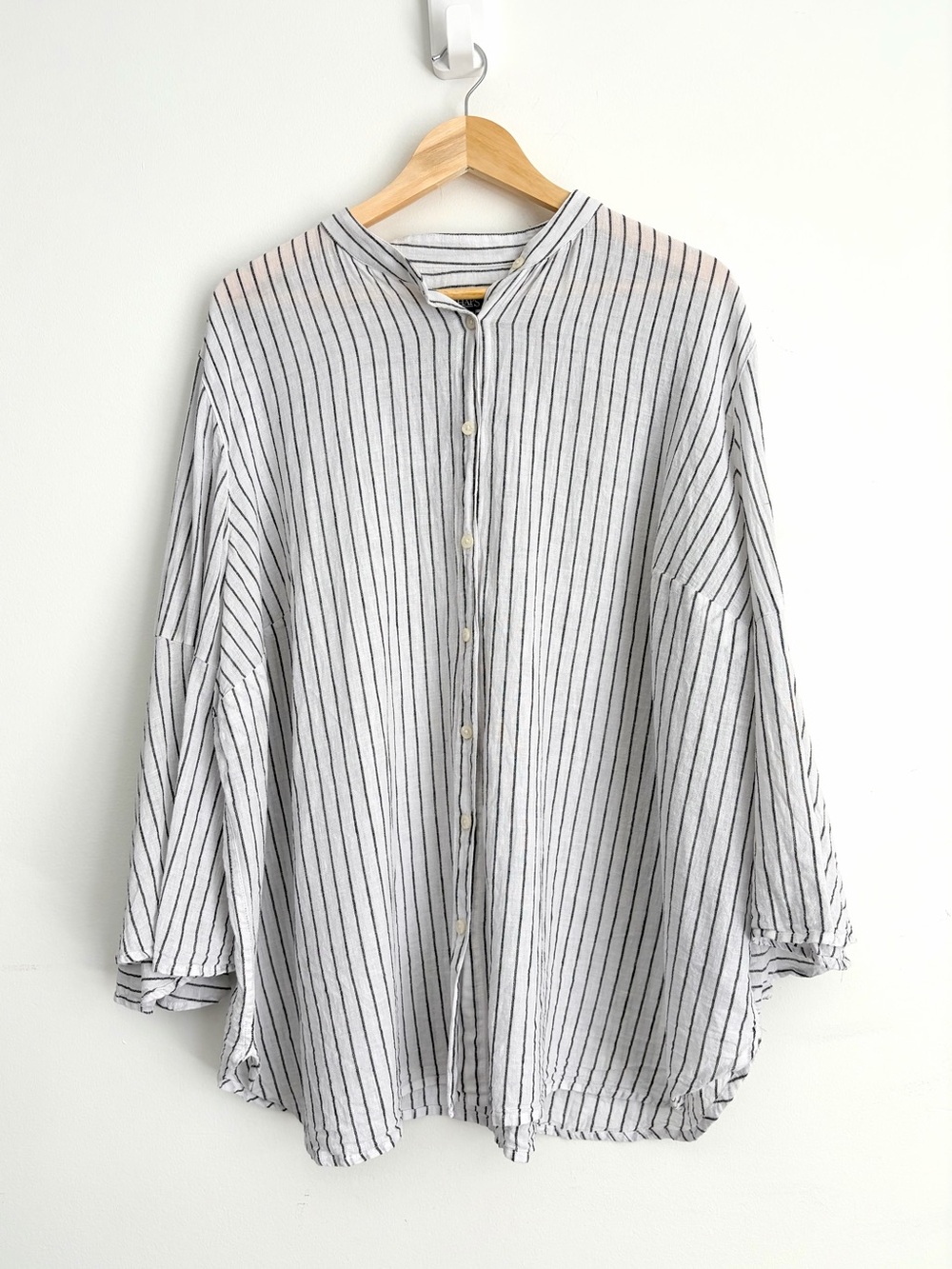 Chaps Linen Cotton Striped Blouse - Resortcore - Size 2X